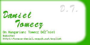 daniel tomecz business card